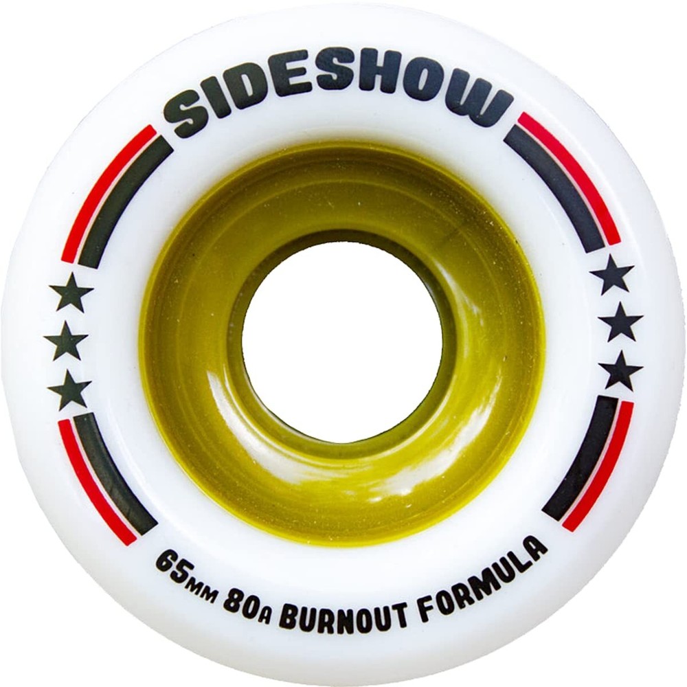 Venom Sideshow 65mm 80a White Longboard Wheels (Set of 4)