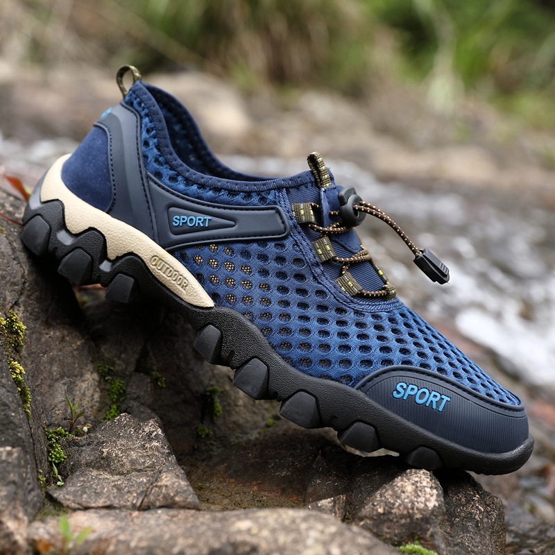 Men's Lightweight Outdoor Hiking Shoes Breathable Mesh Sport Sneakers  