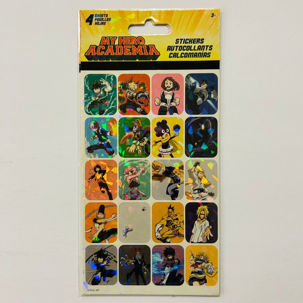 MY HERO ACADEMIA Stickers by Sandylion | Glossy + Holographic 2pk with 4 sheets