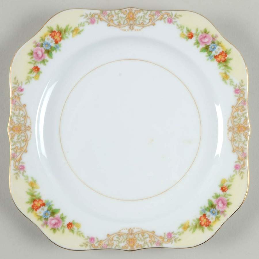 Plato de ensalada cuadrado Noritake Mystery #117 11433484