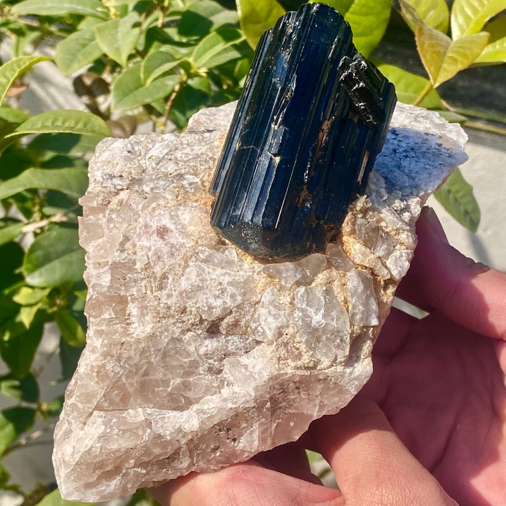 3.27LB Natural Black Tourmaline Quartz Crystal Healing Mineral Specimen