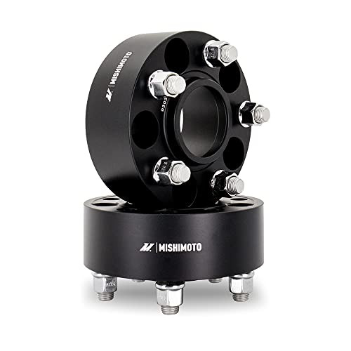 Mishimoto 45mm Wheel Spacers 5x100 Bolt Pattern 56.1mm Hub M12x1.25 Threads Black