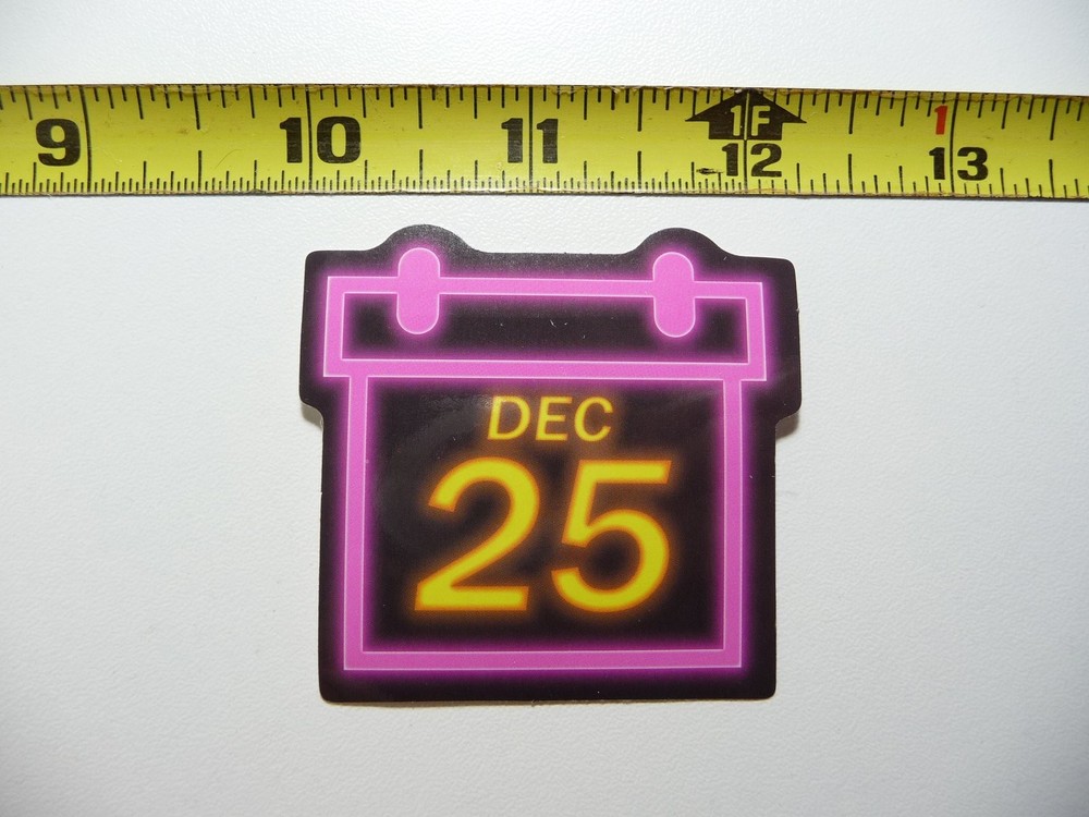 Festive Neon Christmas Laptop Decal Sticker Dec 25 Cute Decor