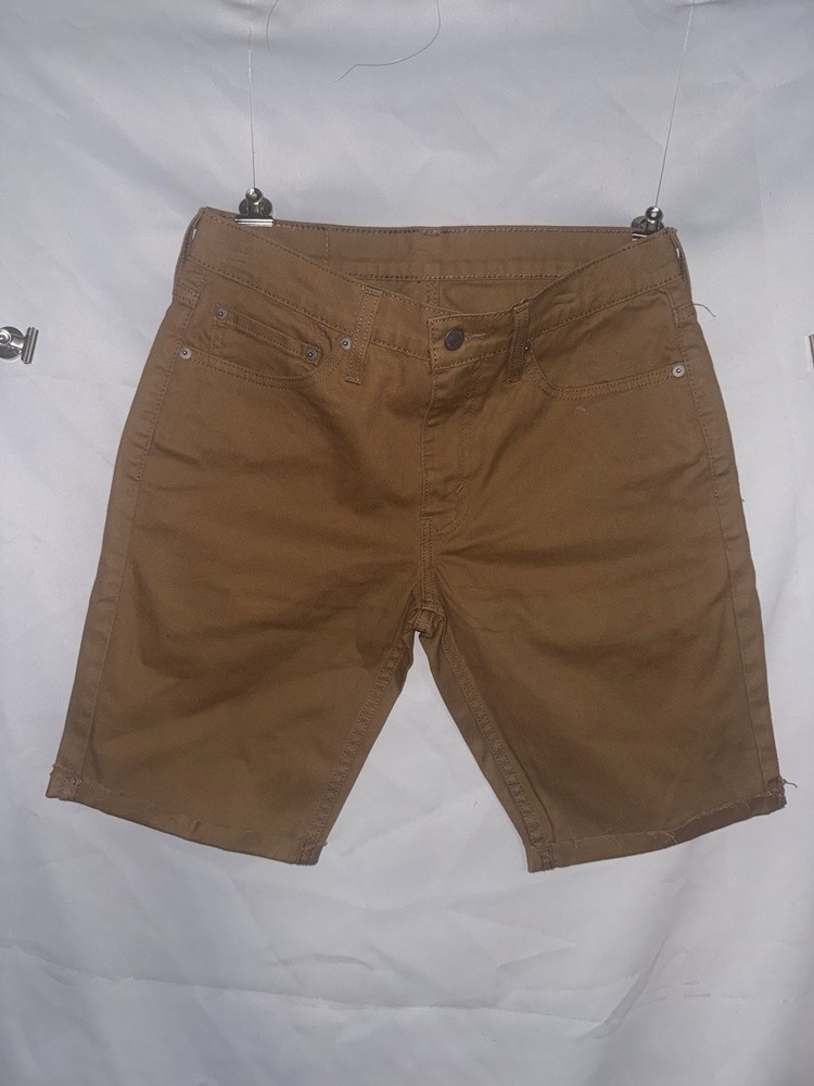 Levi's 511 Slim cut off jeans  Brown Cotton Button Pockets Men's