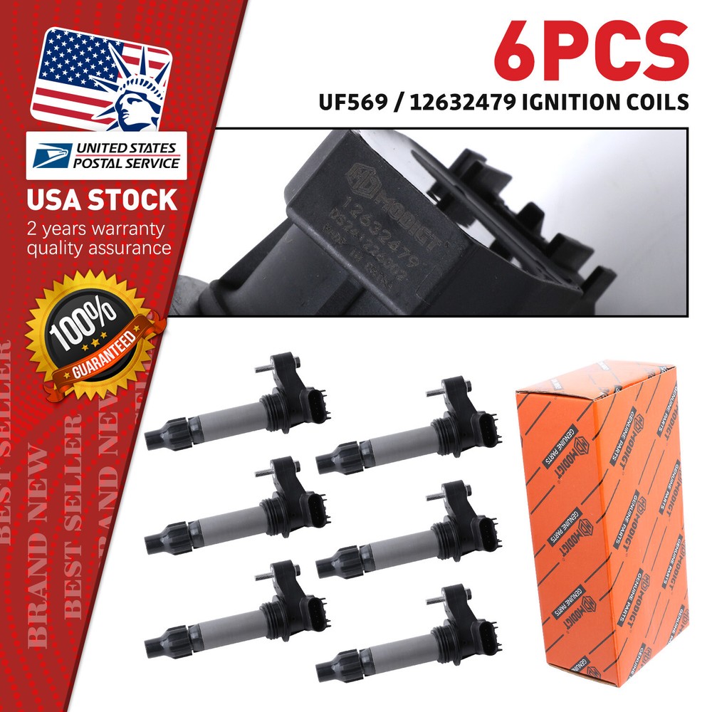 6X High Performance Ignition Coils for GMC Chevy Cadillac Buick Pontiac UF569 US  