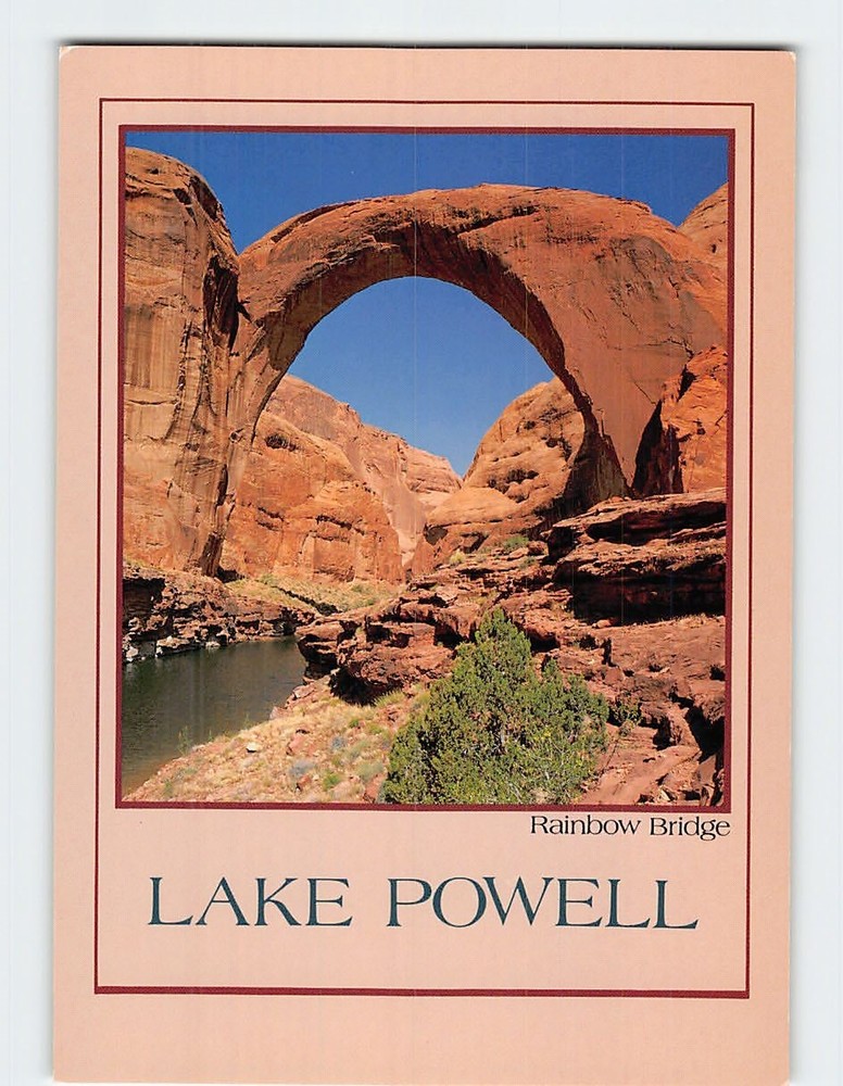 Postcard Rainbow Bridge Lake Powell Utah USA