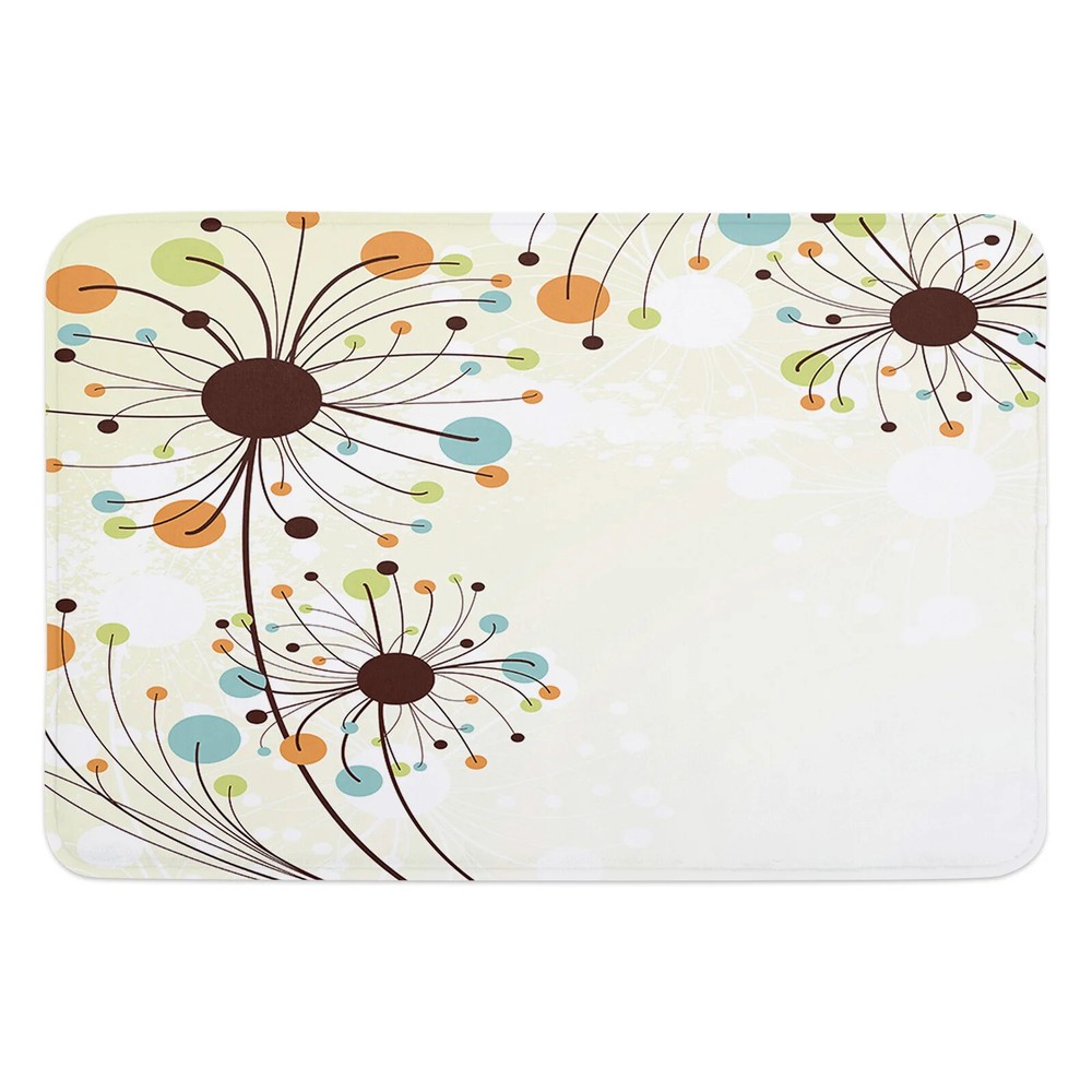 Abstract Dandelion Flower Kitchen Floor Mat for Living Room Hallway Decor-image