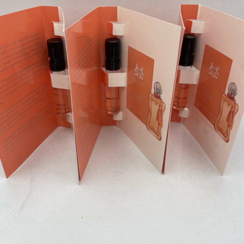 ATHENAIS Parfums de Marly  EDP. Spray Vial 3 PCS 1.5 ml/0.05 oz each.NEW