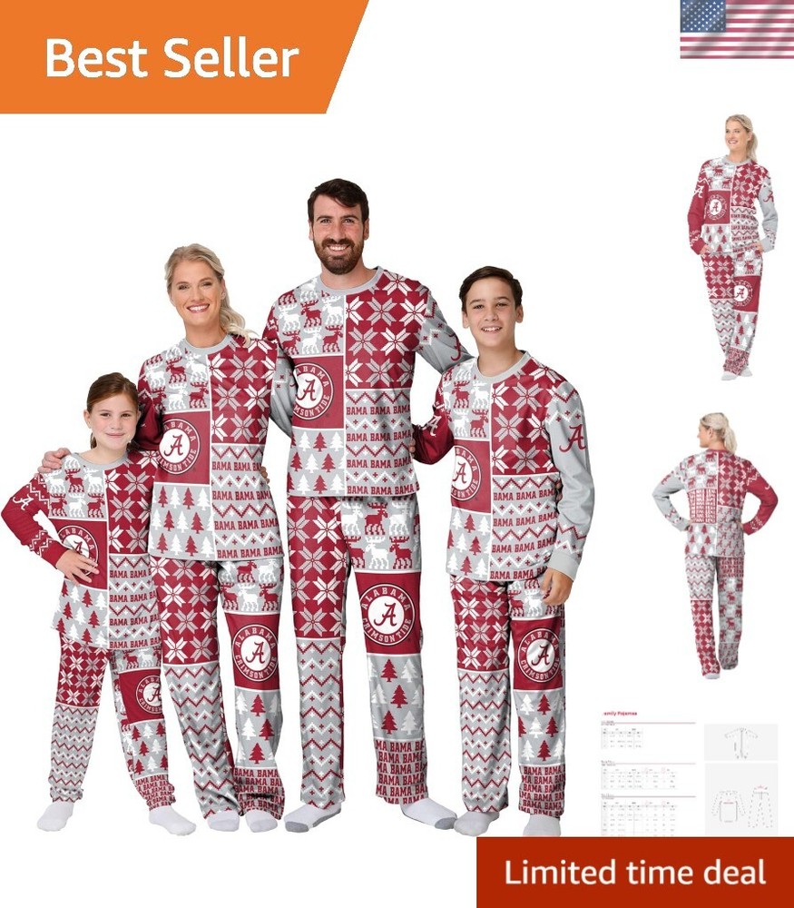 NCAA womens NCAA Busy Block Family Matching Collection Set Holiday Pjs
