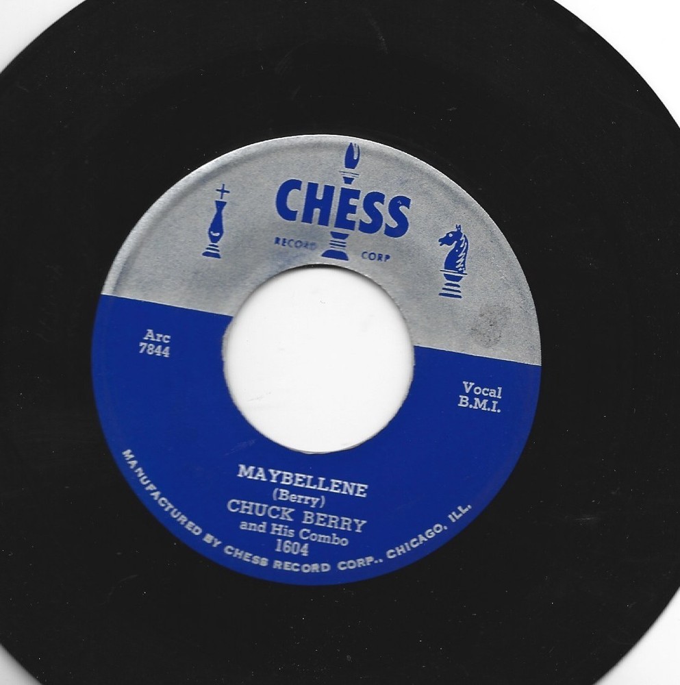 Rockabilly  45- Chuck Berry - Maybelline  -  Mint-   Hear - 1955 Chess