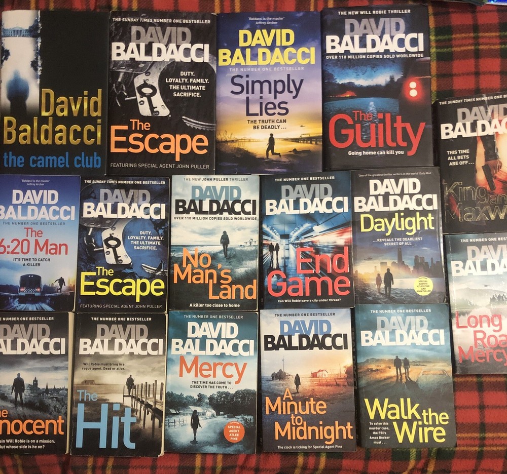 16x David Baldacci📕Hit/Innocent/Guilty/Escape/Camel Club/Daylight/End Game+more