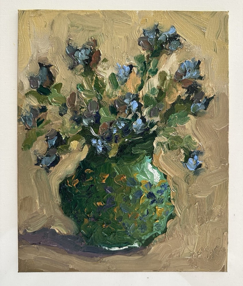Flowers Original Impressionist Oil Painting Still Life Art Floral Artwork