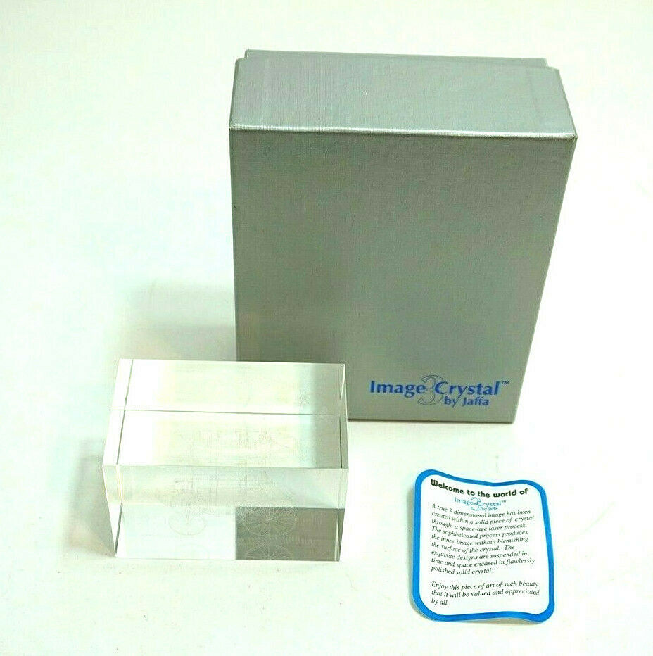 IMAGE 3 CRYSTAL BY JAFFA BLOCK 3D LASER INTERNAL IMAGE OF A STAGECOACH