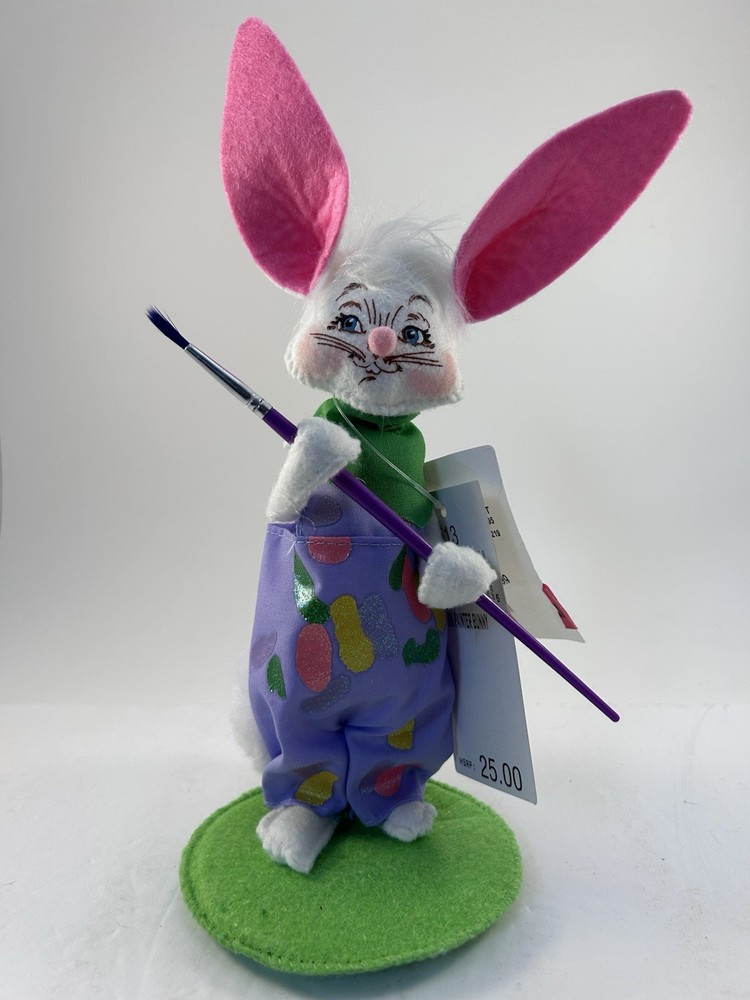 Annalee Jellybean Bunny Artist Easter Spring Rabbit Whimsical 2013