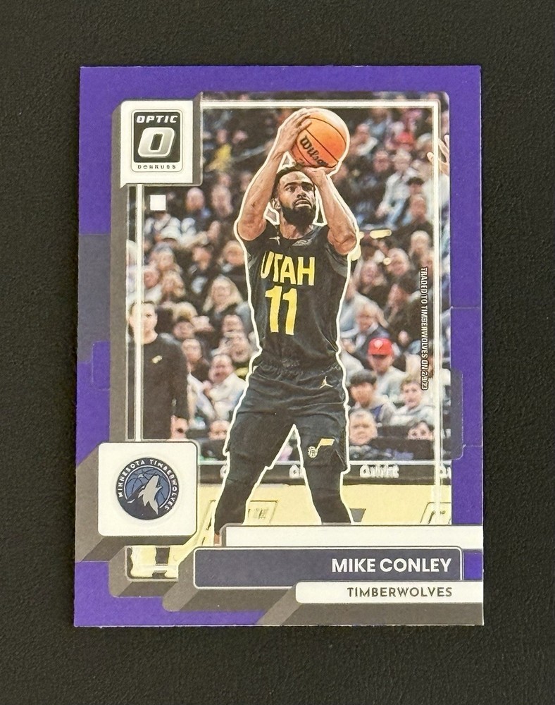 2022-23 Panini Donruss Optic - Mike Conley #40 Purple Prizm Timberwolves