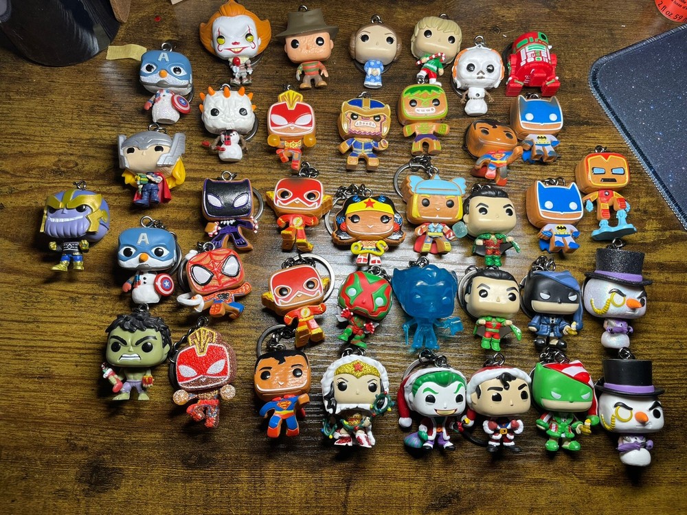 Keychains of Characters - Funko Horror, Star Wars, DC & Marvel