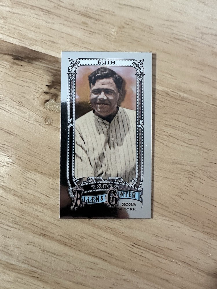 2025 Topps Allen and Ginter Chrome Mini #28 Babe Ruth