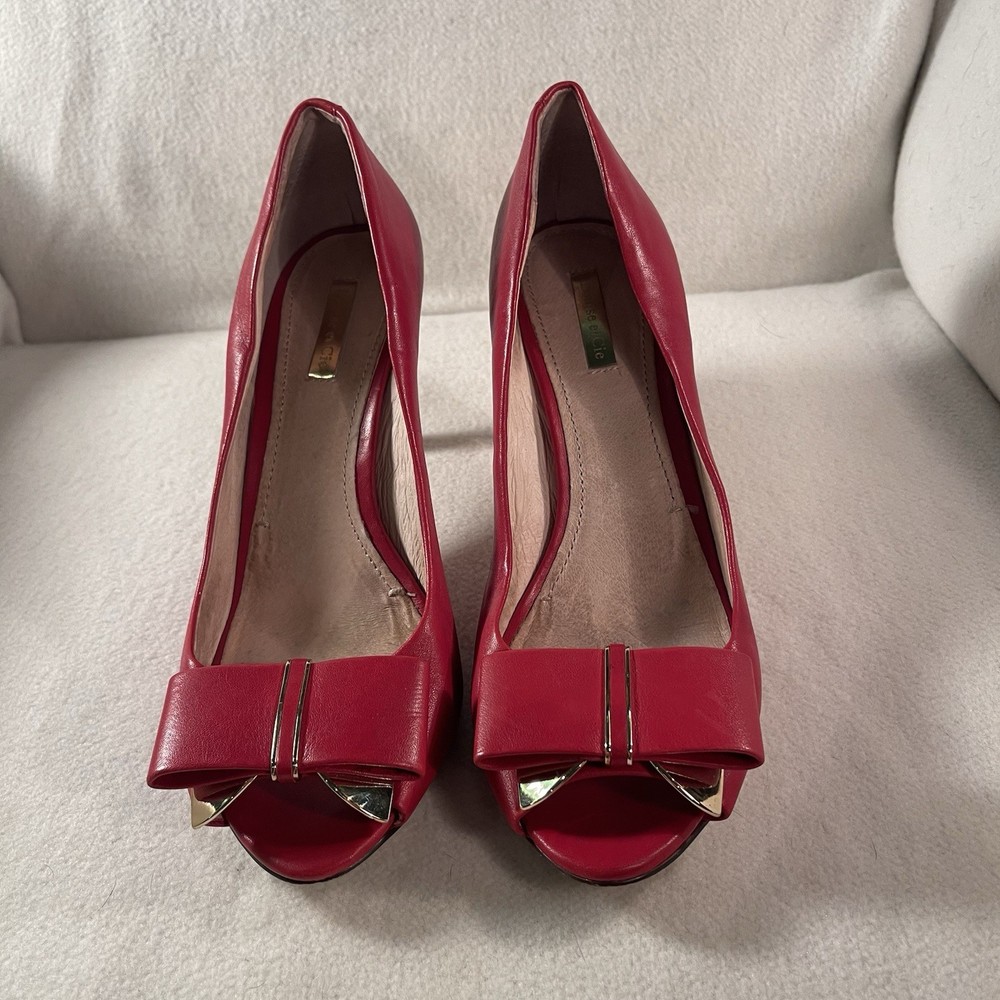 Louise et Cie Lo-Jordyn’s Women’s Red Lavish Sheep Napa Leather Pumps 9.5 M