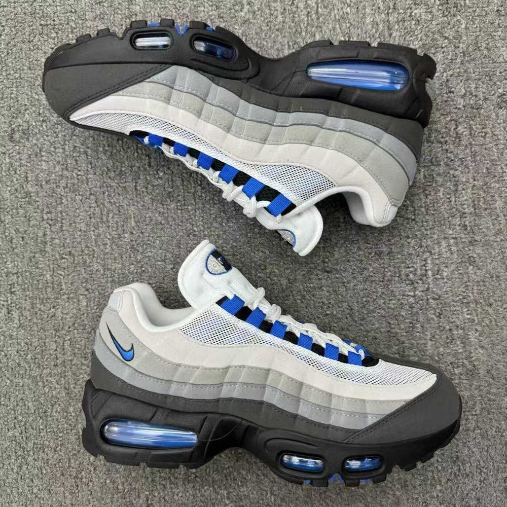 Nike Air Max 95 men's Cool Grey & Blue Spark' (IM7410-100) - Brand New in Box