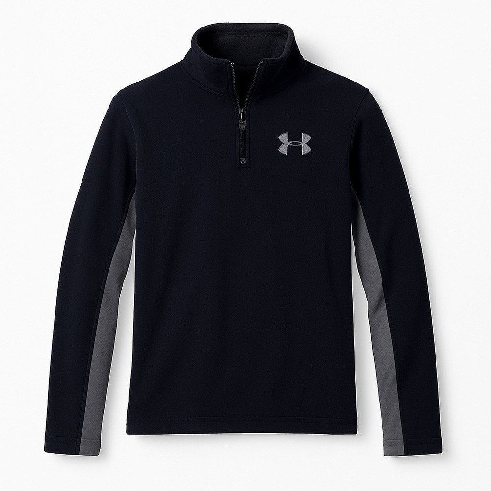 Under Armour Fleece Lined 1/4 Zip Women’s XL Black Pull On Jacket  Semi Fitted