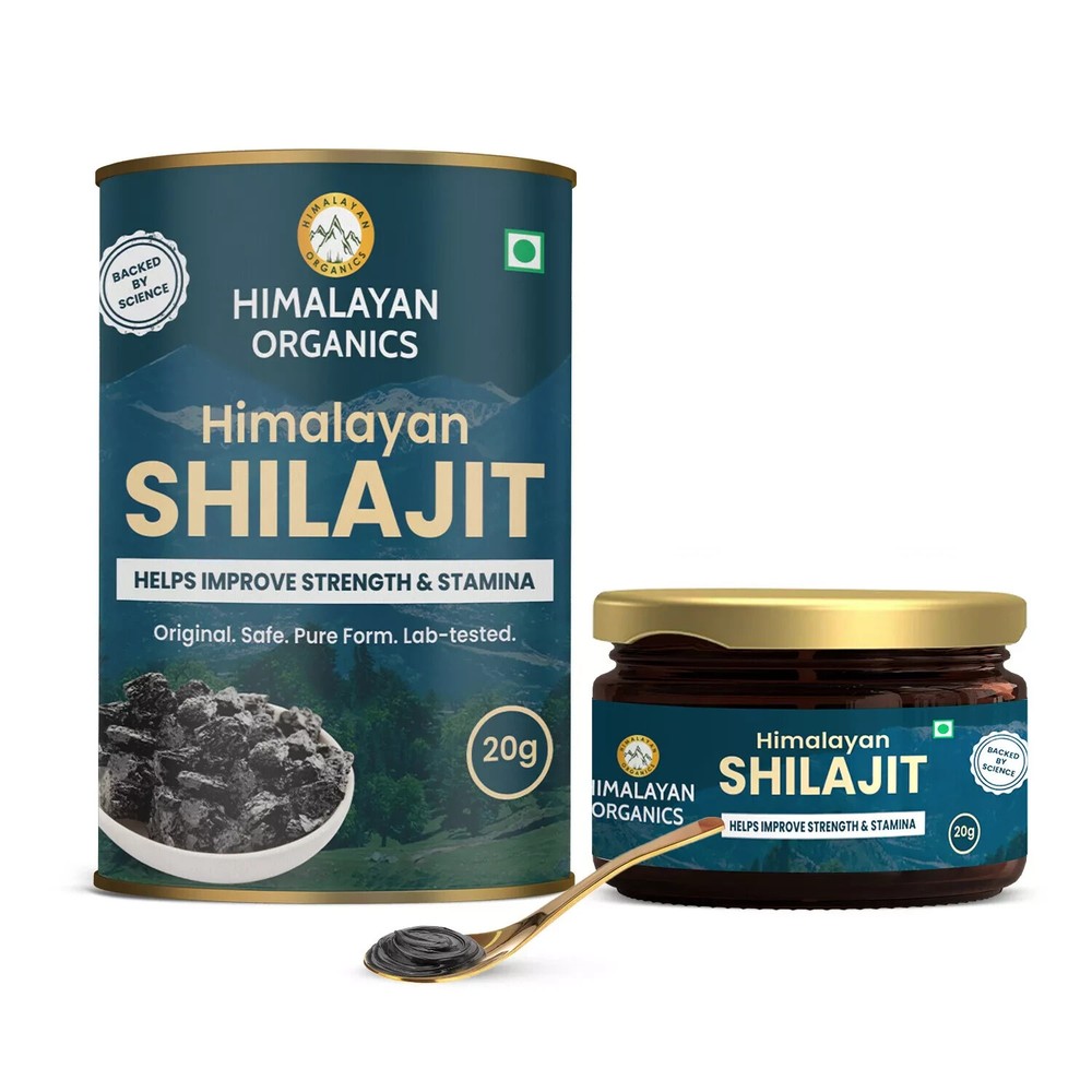 Organic 100% Pure Himalayan Shilajit Resin, Fulvic Acid - 20G , Pack of 1
