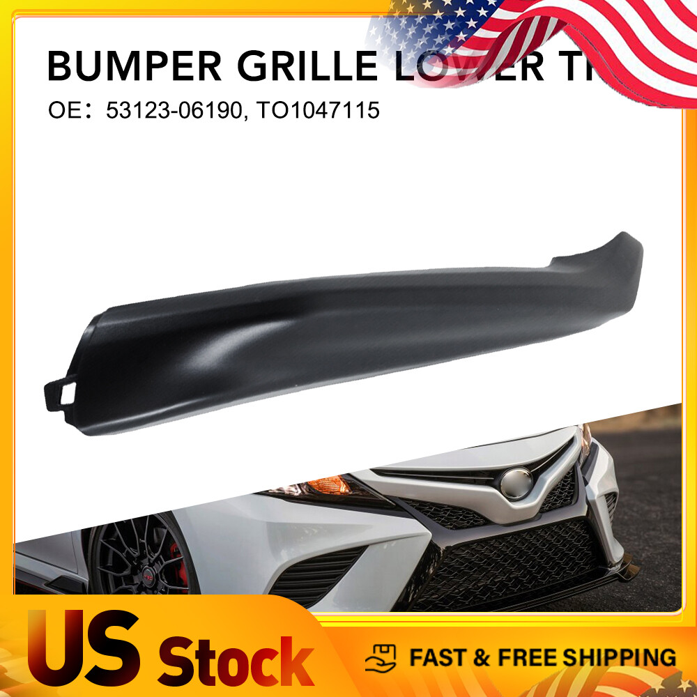 Glossy Black Front Bumper Grille for 2021-23 Toyota Camry XSE SE Lower Trim