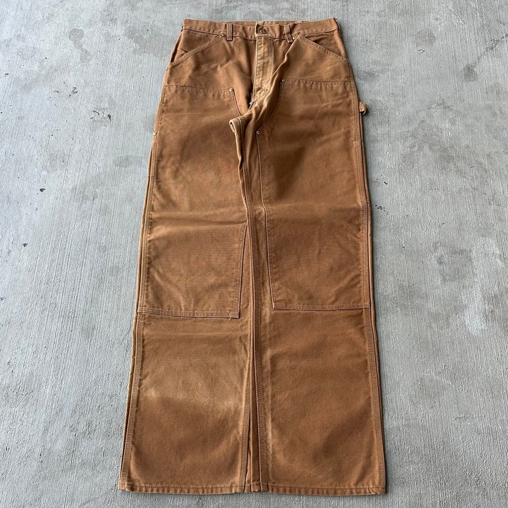 Vintage Y2K Carhartt brown double knee work wear carpenter pants