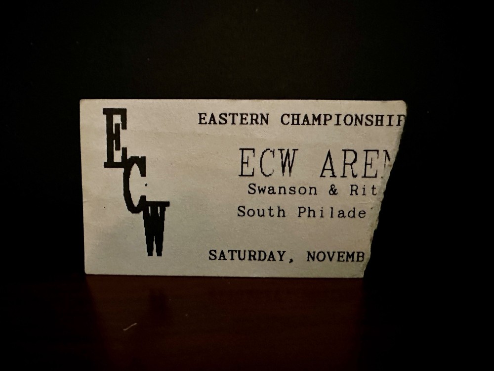 ECW Eastern Championship Wrestling TICKET STUB NOVEMBER TO REMEMBER 11/13/93
