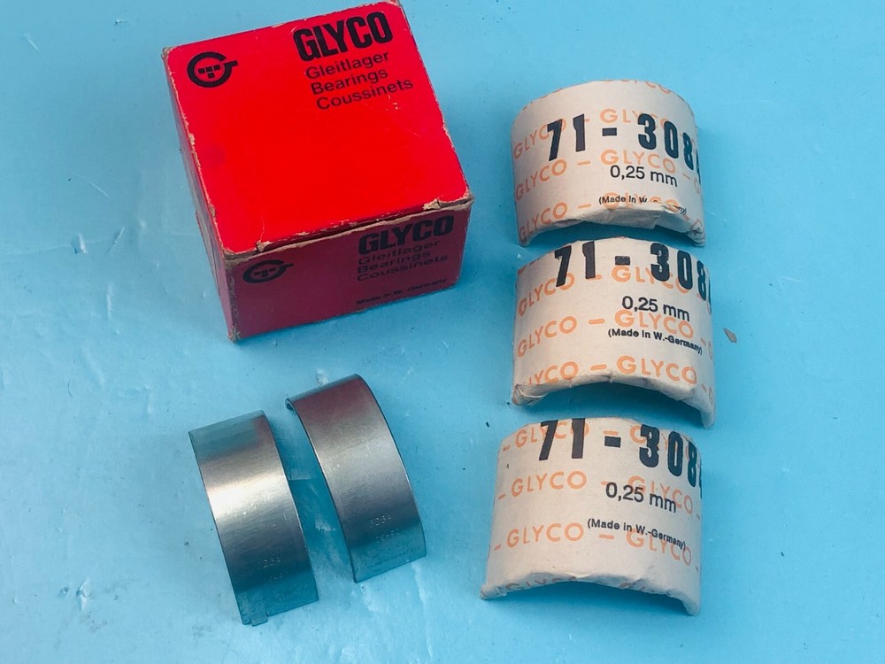Audi 80 80L LS GL 0.25mm Glyco Connecting Rod Bearing Set 71-3084/4 NOS