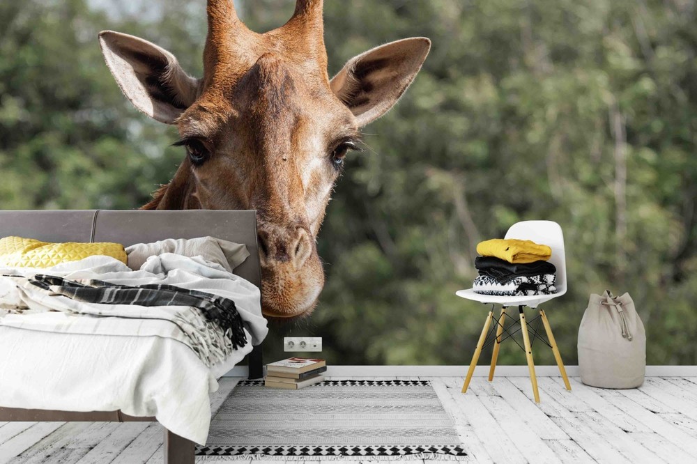3D Giraffe Animal Close-up Wall Murals Wallpaper Murals Wall Sticker 2