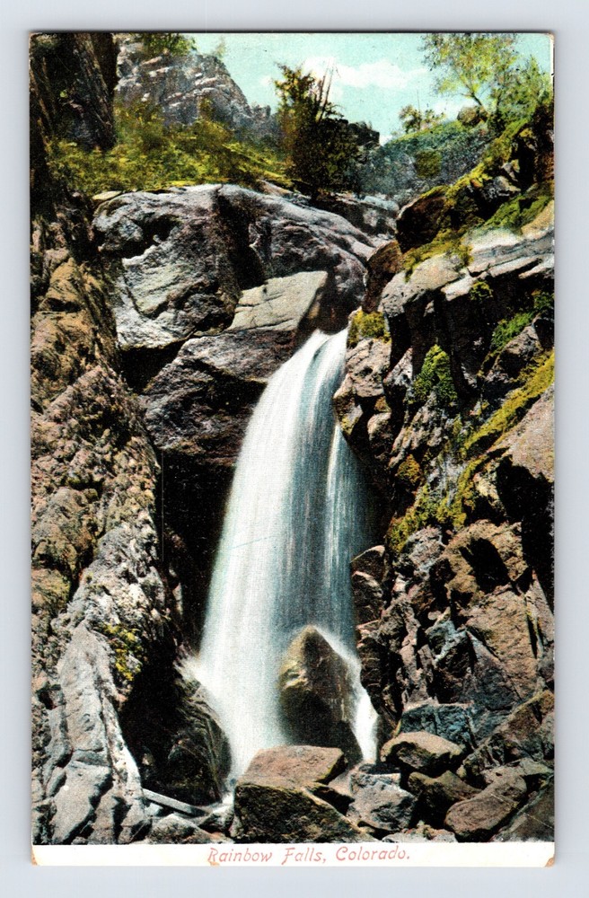 Postcard Colorado CO Rainbow Falls Manitou Springs 1910s Unposted Divided Back