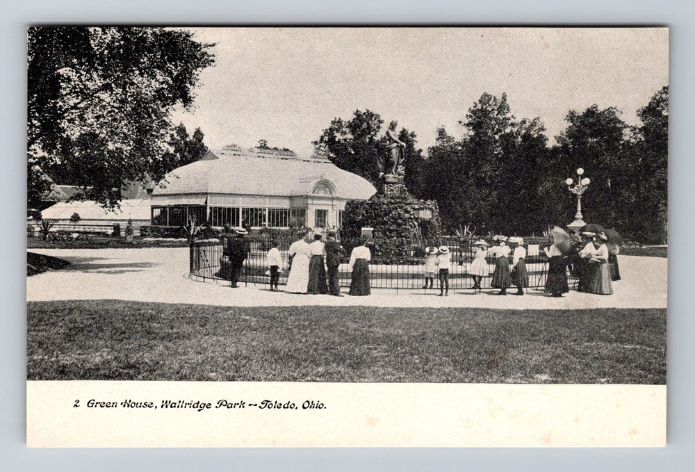 Toledo OH-Ohio Green House Walbridge Park Vintage Postcard Old Card View Postal