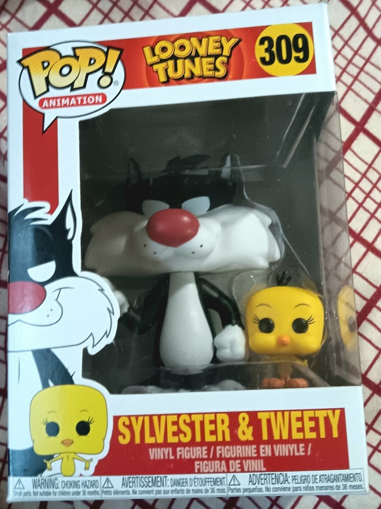 Funko Pop Looney Tunes Sylvester Cat with Tweety Bird Vinyl Figure #309