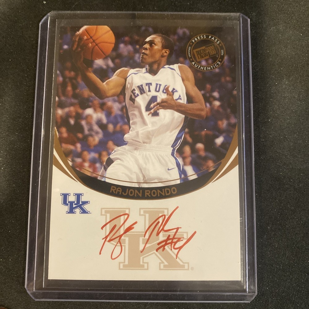 Red Ink Rajon Rondo Press Pass 2006 RC Rookie Autograph Auto