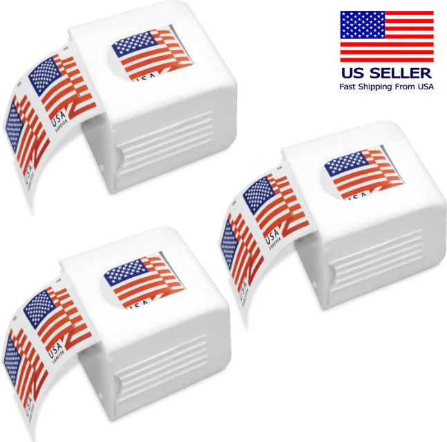 3 Postage Stamp Roll Holder For 100 Stamps Roll US Forever (Stamps NOT Included)