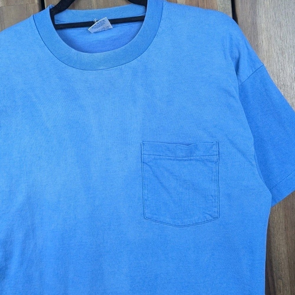 BVD Distressed Vintage Gradient Sun Faded Distressed Selvedge Pocket Shirt Large