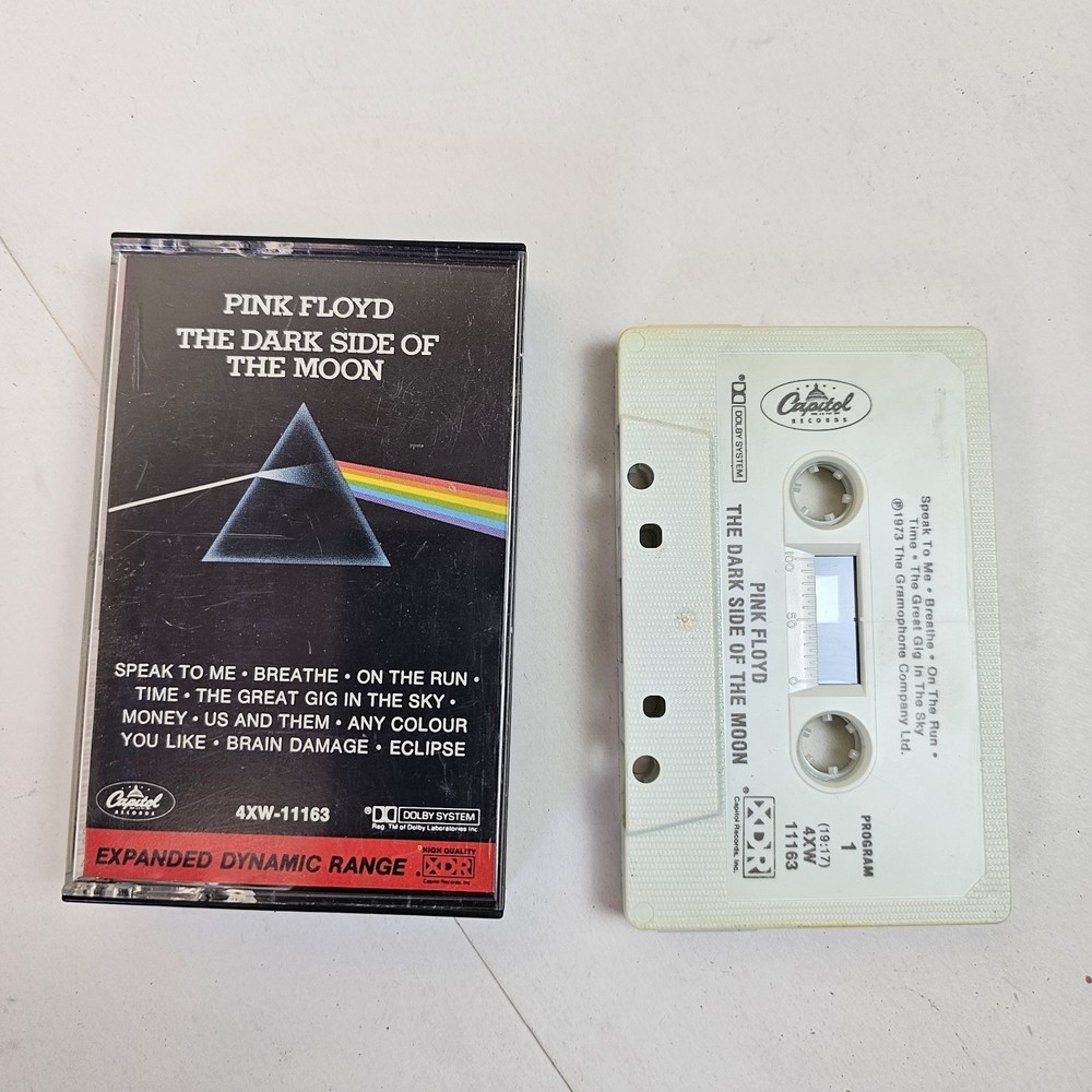 Pink Floyd The Dark Side of the Moon Cassette Tape Capitol 4XW-11163 XDR Vintage