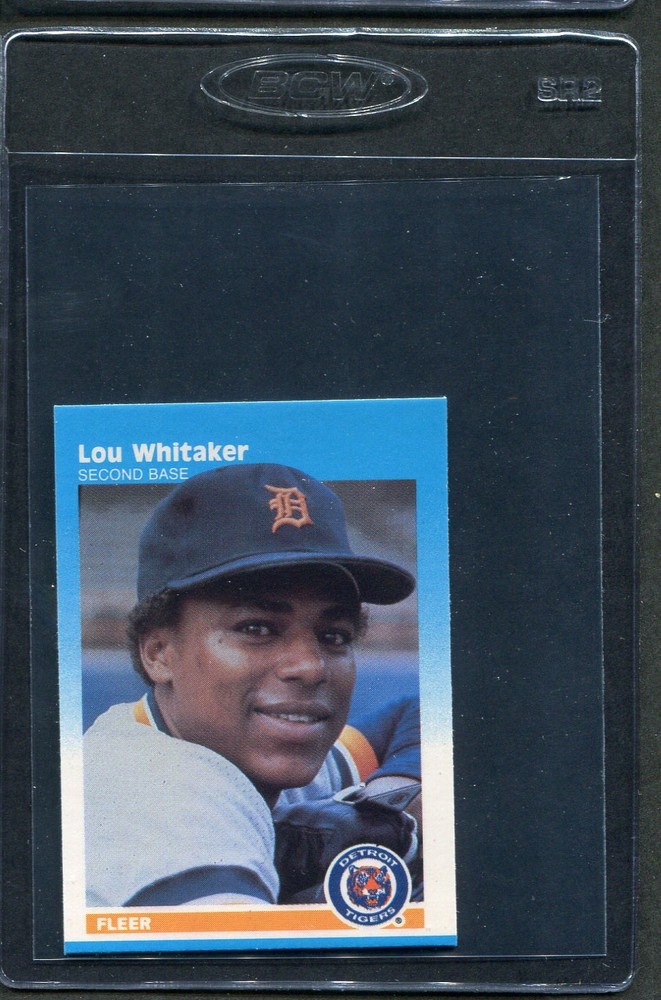 1987 Fleer MINI Lou Whitaker #112 Tigers Nm/mt
