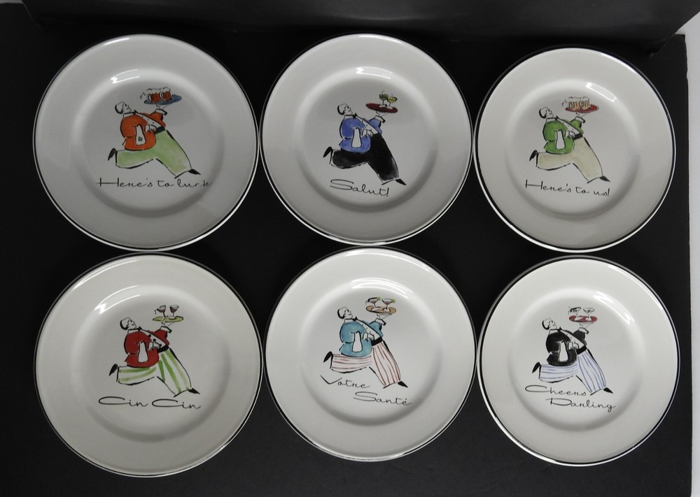 Rosanna Appetizer Plates Set of 6 Fat Waiter 6