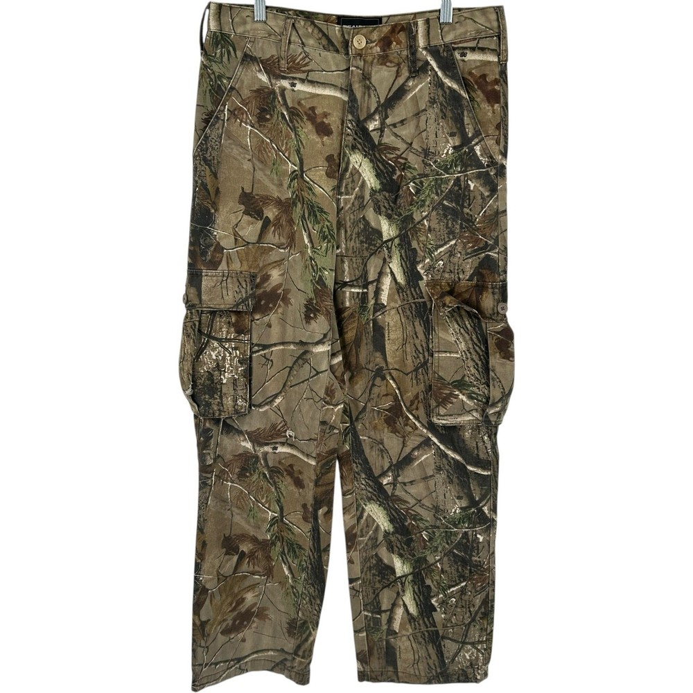 Vintage y2k mens 32-34 M hardwoods camo camouflage Realtree cargo hunting pants