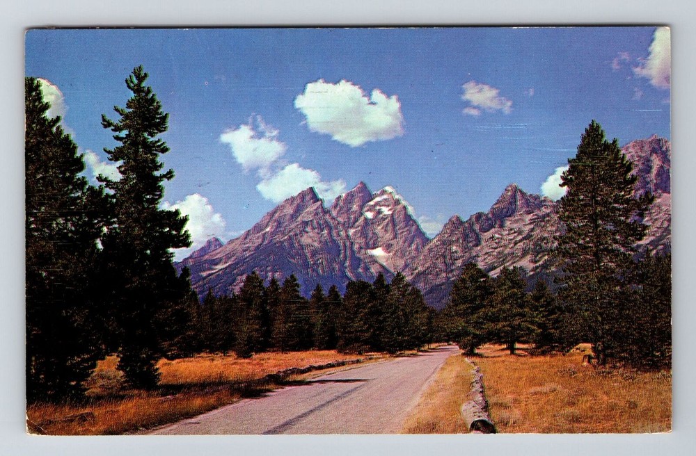 WY-Wyoming, Grand Teton National Park, Scenic, Vintage Postcard