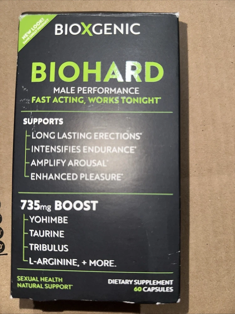 Bioxgenic Bio-hard Naturally Supporting Sexual Health Male 60 Capsules