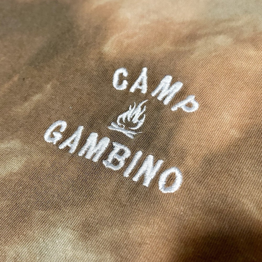 Camp Gambino Embroidered Tie-Dye T-Shirt - Childish Gambino Inspired Merch