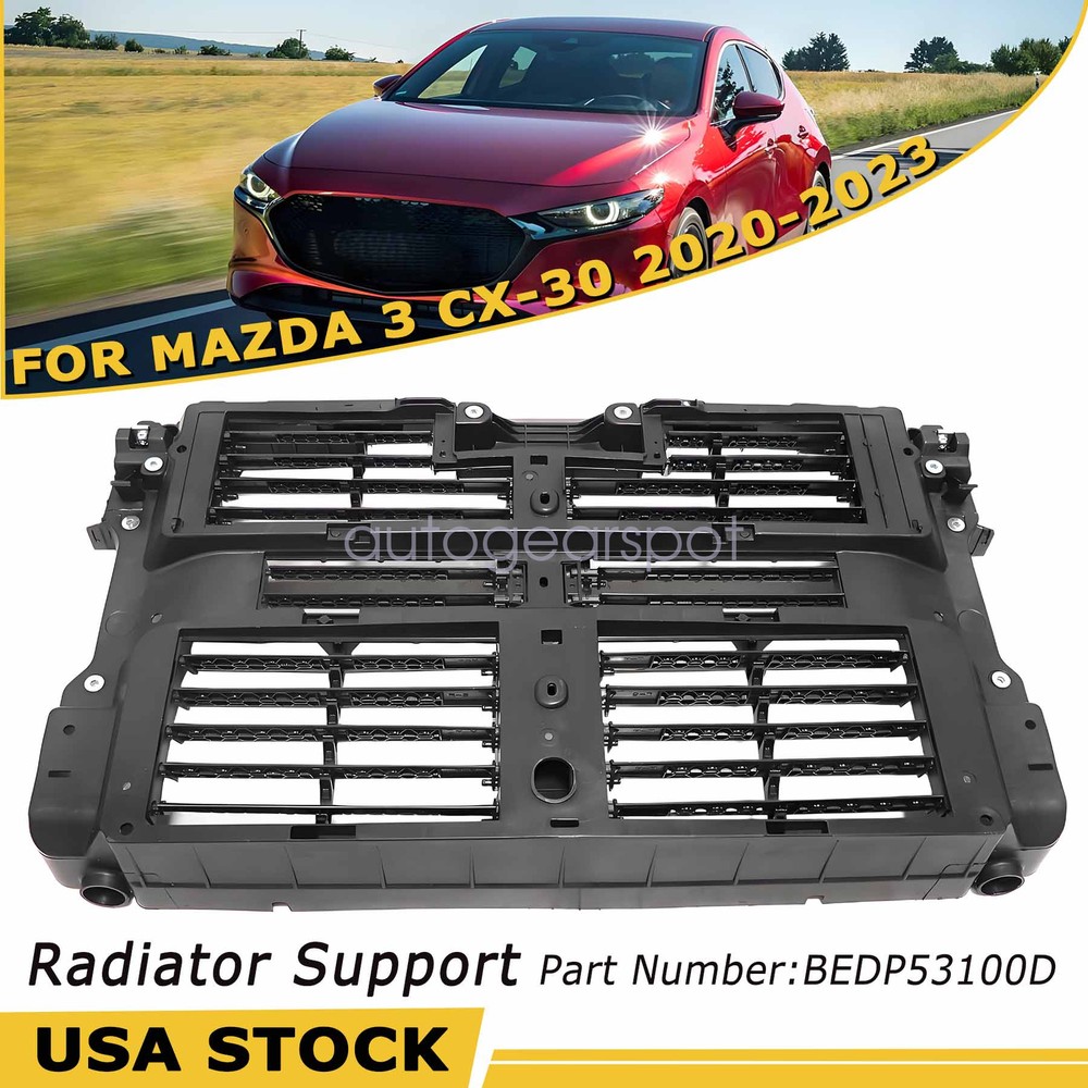 BEDP53100D Fit Mazda 3 CX-30 2020 2021 2022 2023 Set of 1 Radiator Support USA