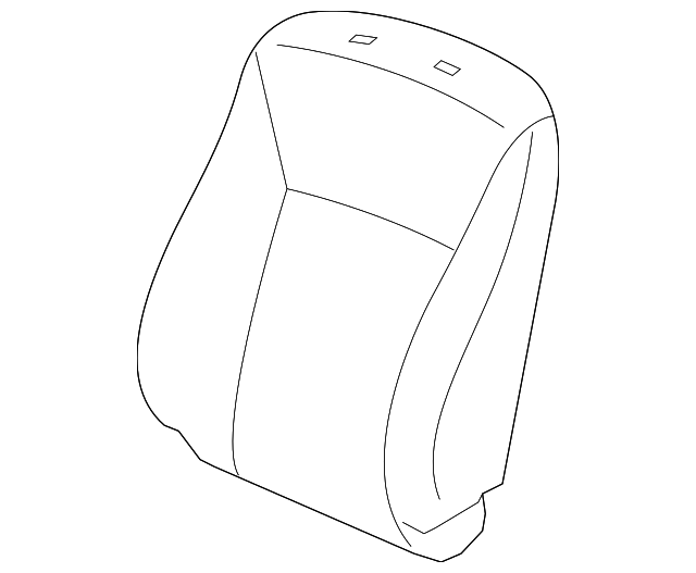 Genuine Honda Seat Back Cover 81121-T3L-A12ZA