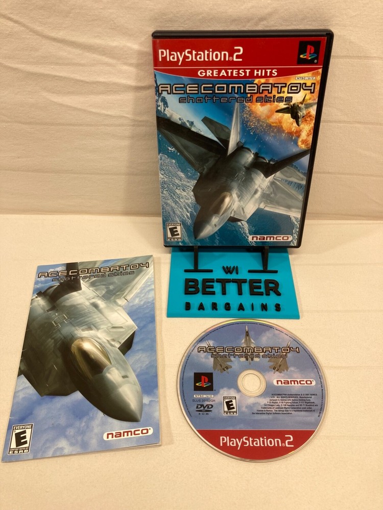 Ace Combat 04 Shattered Skies PS2 2001 Complete CIB Game-image