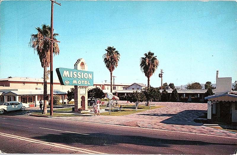 Postcard MOTEL SCENE Phoenix Arizona AZ m/09 AI6768