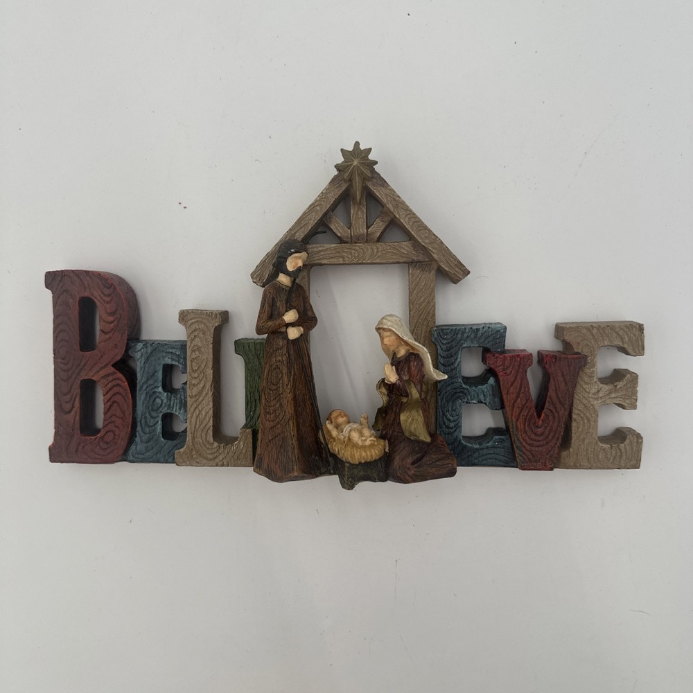 Calandis Nativity Scene Figurines Resin Statue for Christmas and Easter Decor