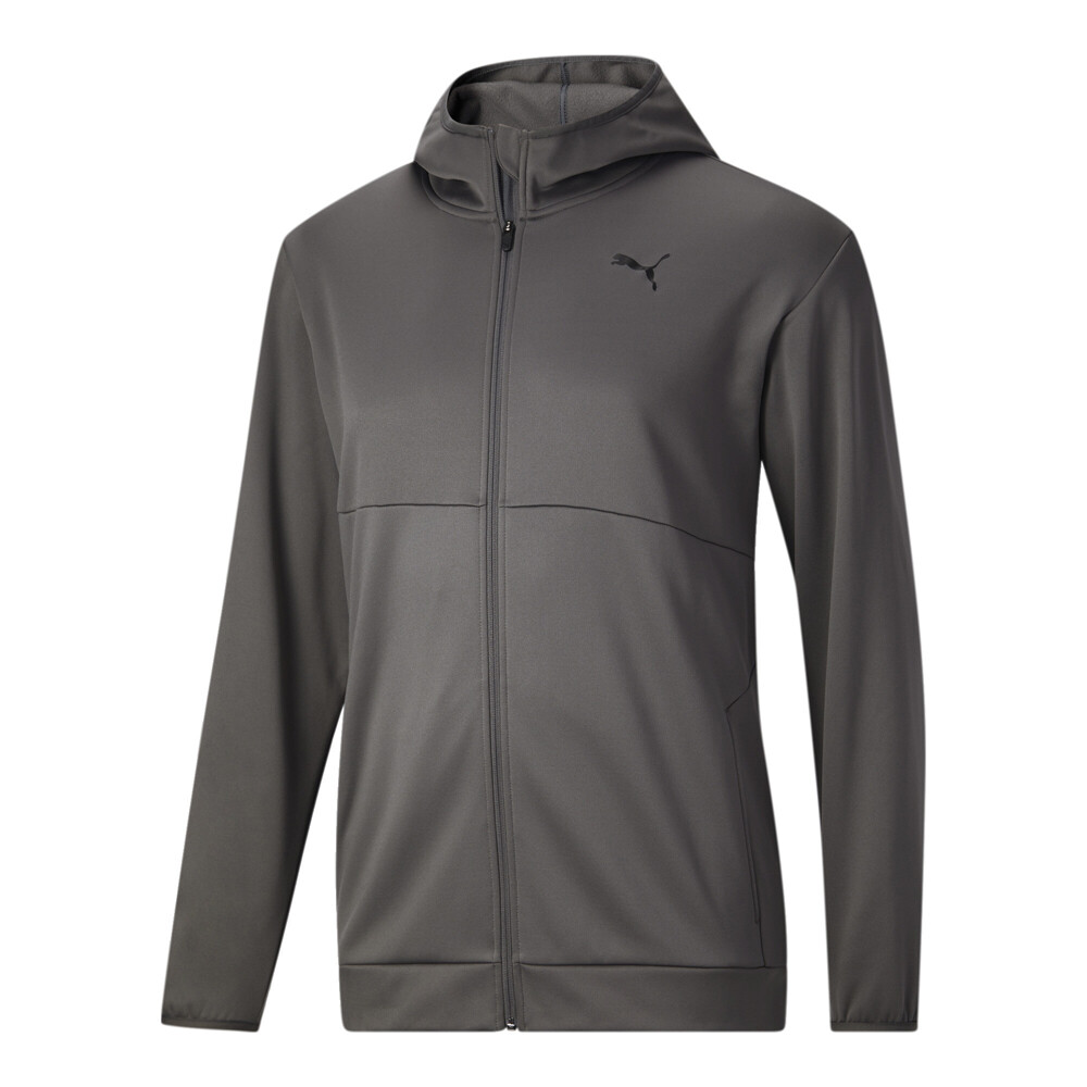 Puma Train Entry Excite Full Zip Jacket   Tall Mens Grey Casual Athletic Outerwe