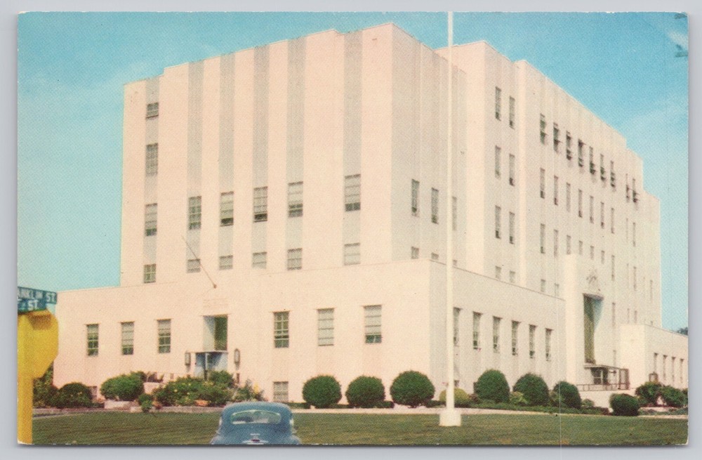 Vancouver Washington, Clark County Court House, Vintage Postcard